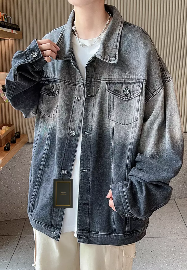 復古水洗牛仔外套 LK-HTS612