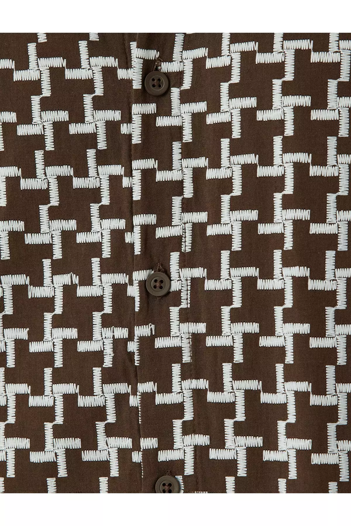 Geometric Pattern Short Sleeve Shirt