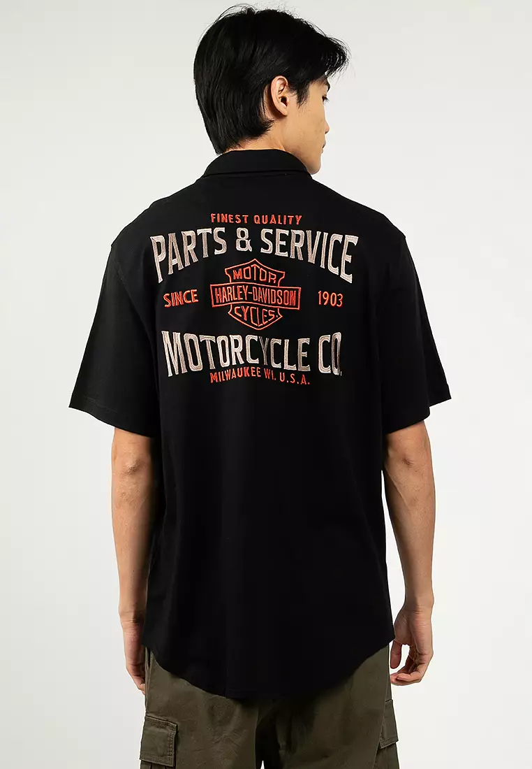 Harley-Davidson® Parts & Service Jersey Button-Up Shirt