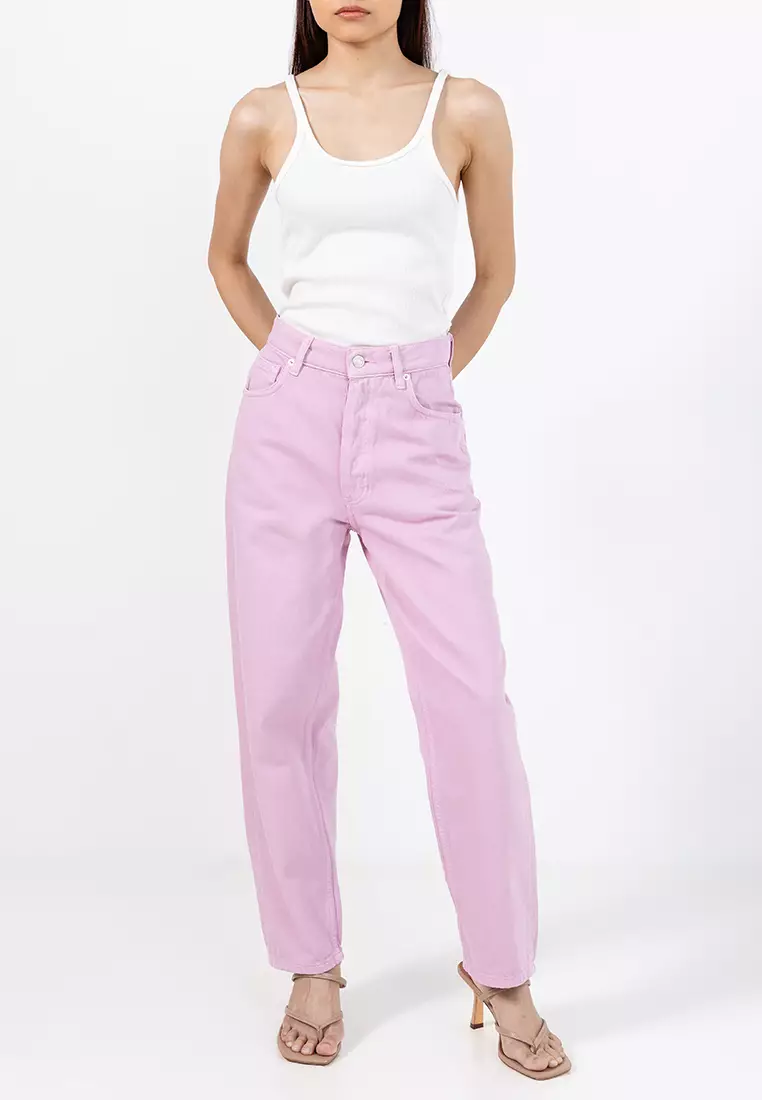 High-Waisted Mom-Fit Jeans