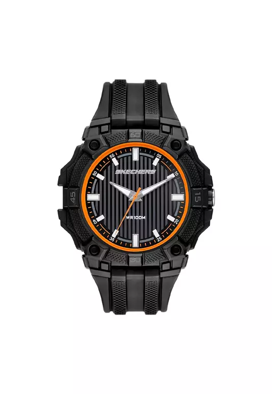 Skechers Men's Mayfield Black Analog Watch SKC-SR5205