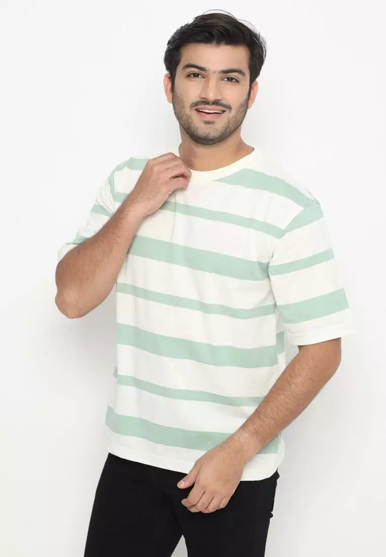 MATSUDA Kaos Oversize 20s Stripe Heavyweight T shirt Narashino