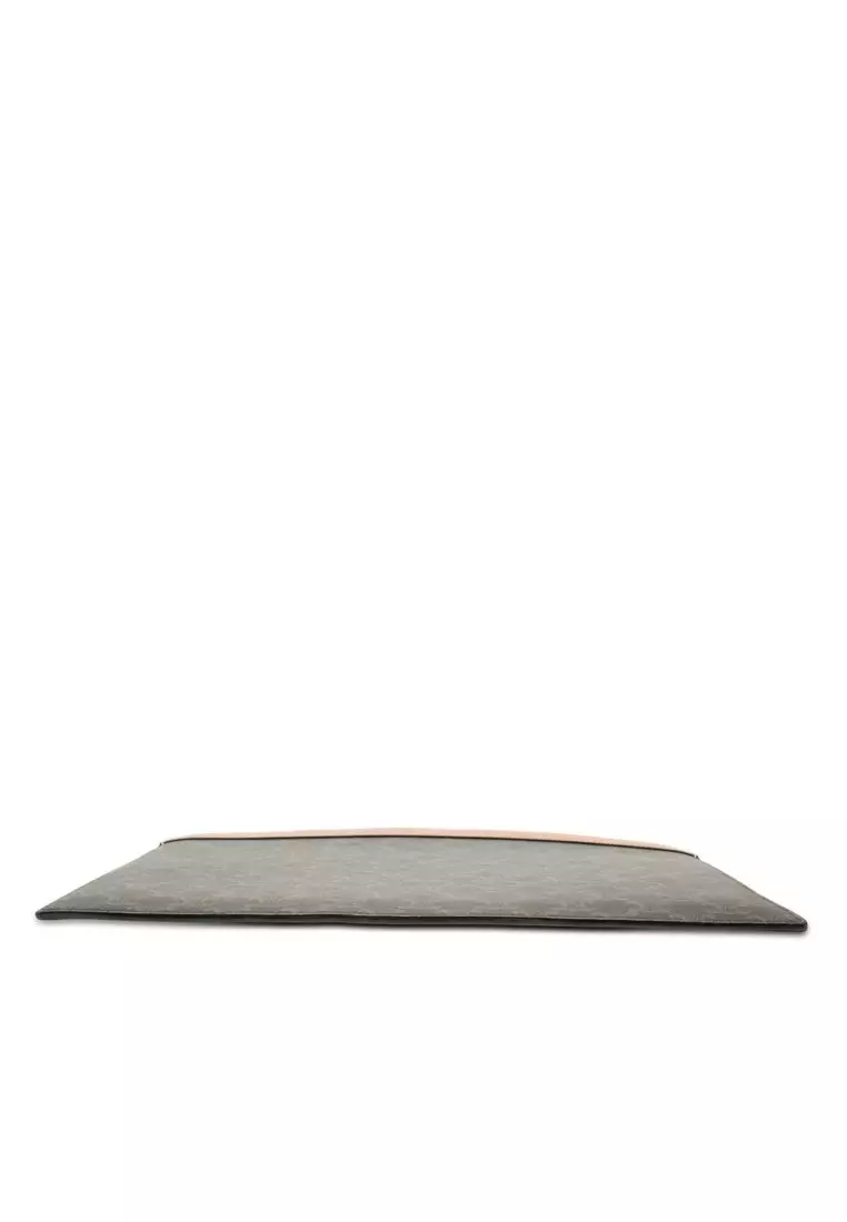 Pre-Loved Celine Triomphe Coated Canvas Clutch
