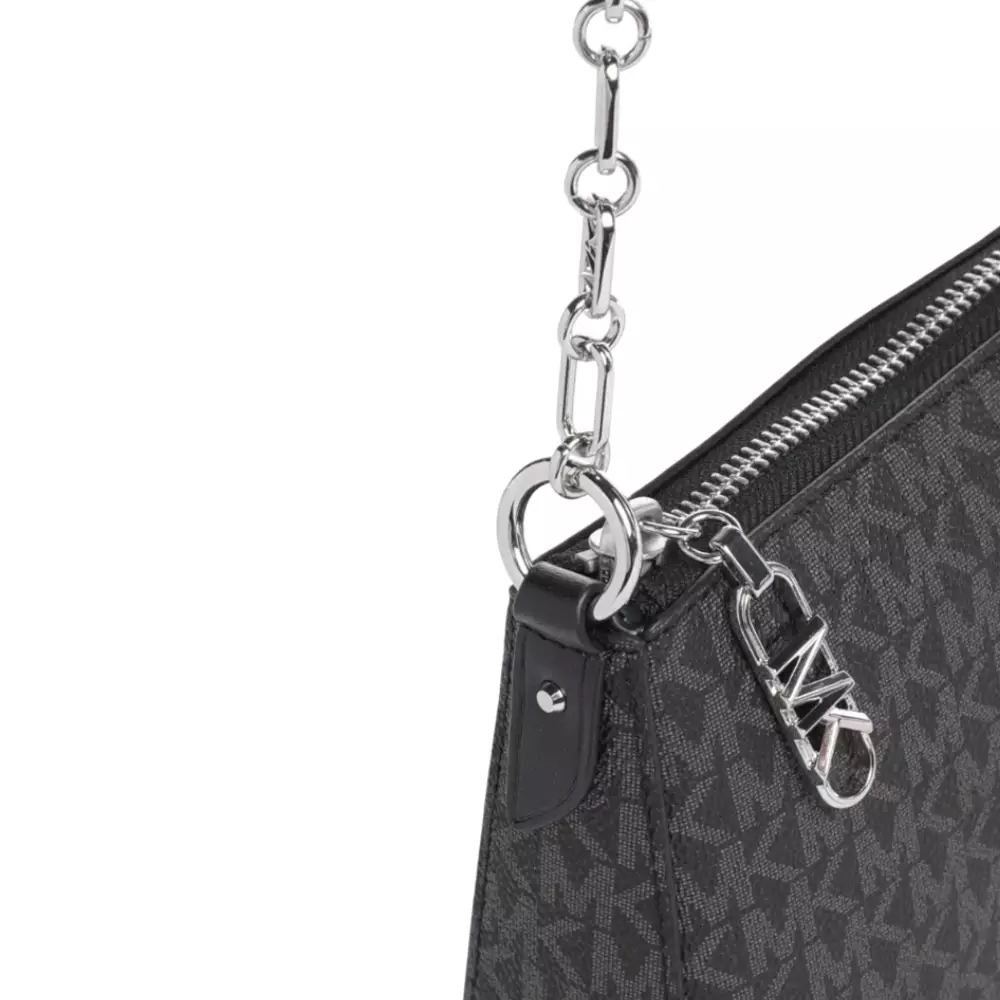 Empire Medium Signature Logo Chain-Link Pochette Black