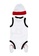 Jordan white Jordan Unisex Newborn's Jordan 23 Bodysuit, Hat & Bootie Set (0 - 6 Months) - White E4421KAA3BF673GS_2
