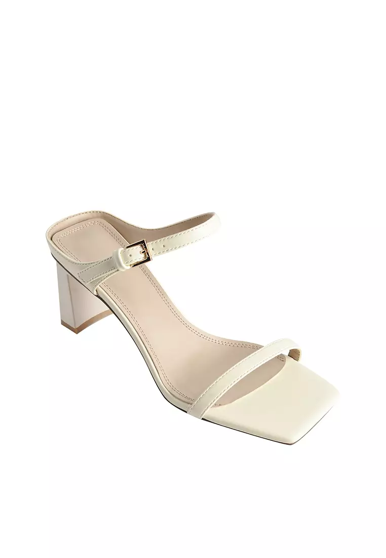 7CM Square Toe Strap High Heel Sandals XJ3638-10