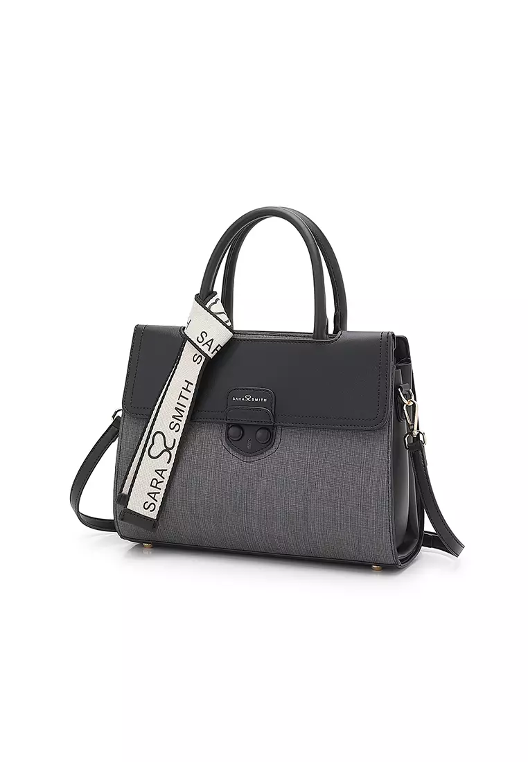 Women's Top Handle Bag / Sling Bag / Crossbody Bag - Black