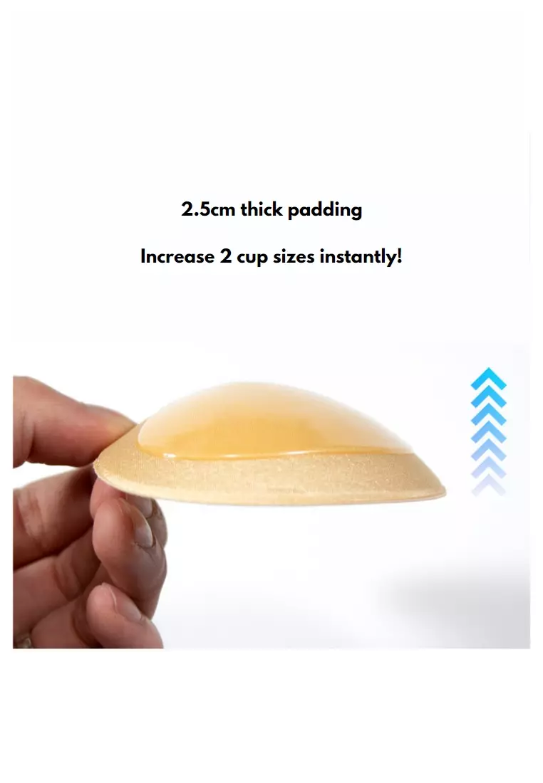 1 Pack Padded Adhesive Push Up Bra in Black