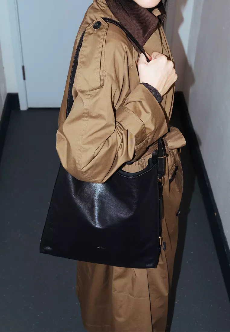 Slouchy Hobo Bag - Black