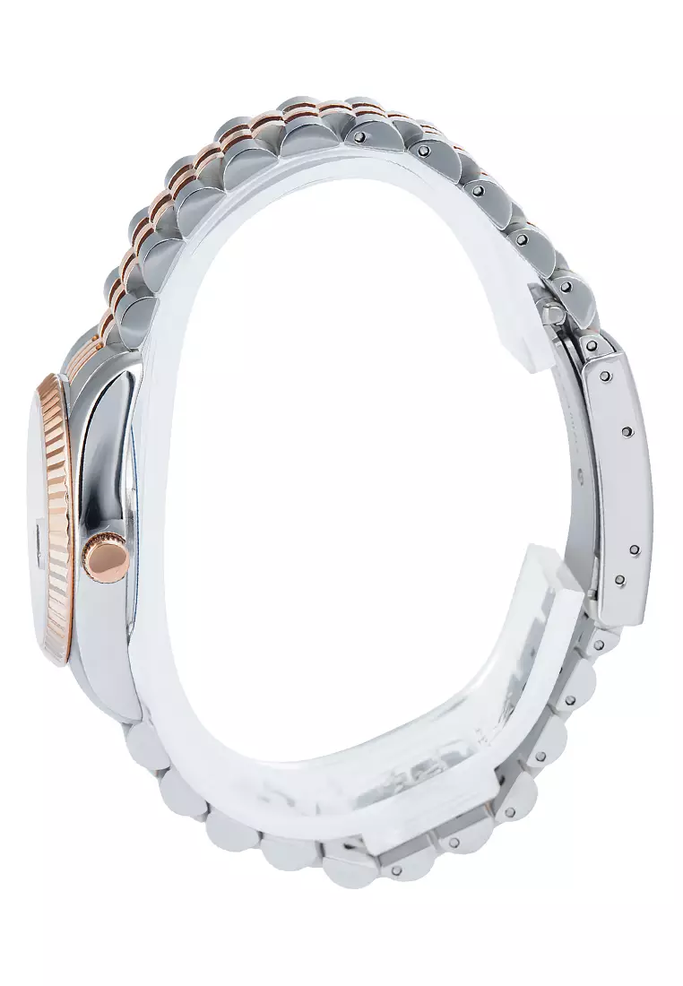 Bonia Diamond - Jam Tangan Analog Wanita - Silver Rosegold - Stainless Steel - B10552-3643