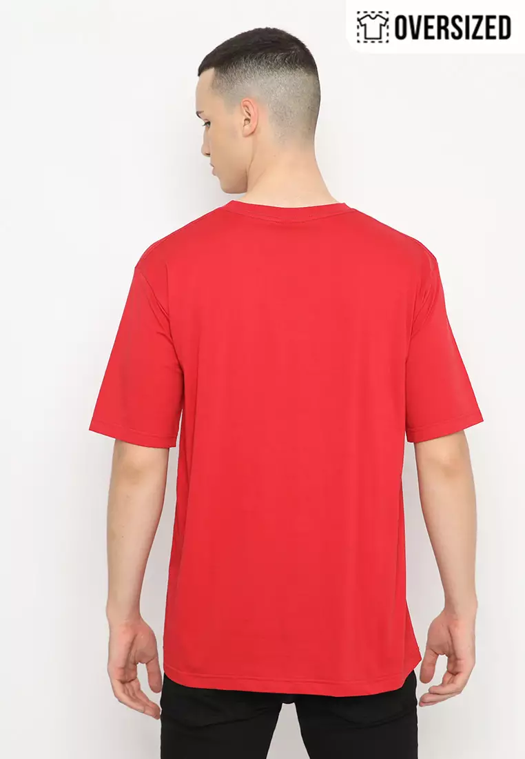 POLICE T-Shirt Cotton Combed Oversized Pria 2079180201