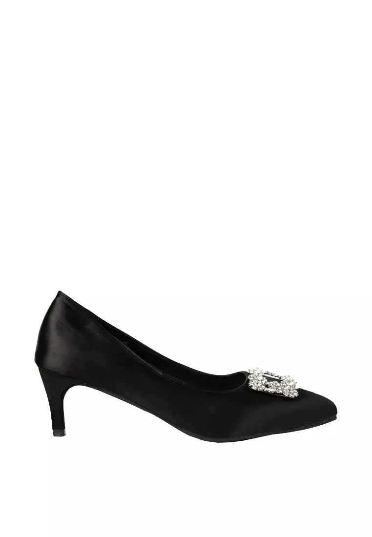 Discount on Happy2U  shoes - SKU: Joy Satin Rhinestone Heels