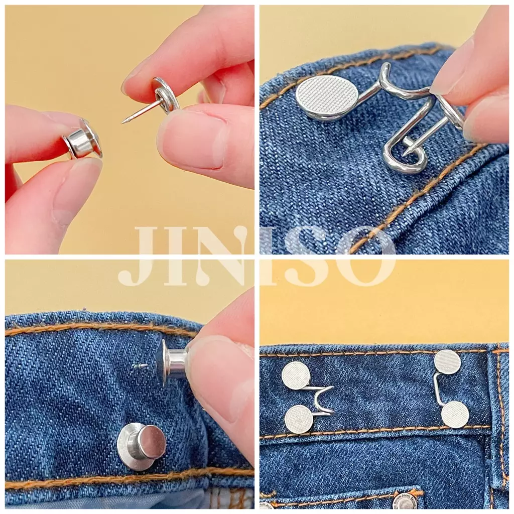 1set Kancing Pengecil Jeans Adjustable Unisex
