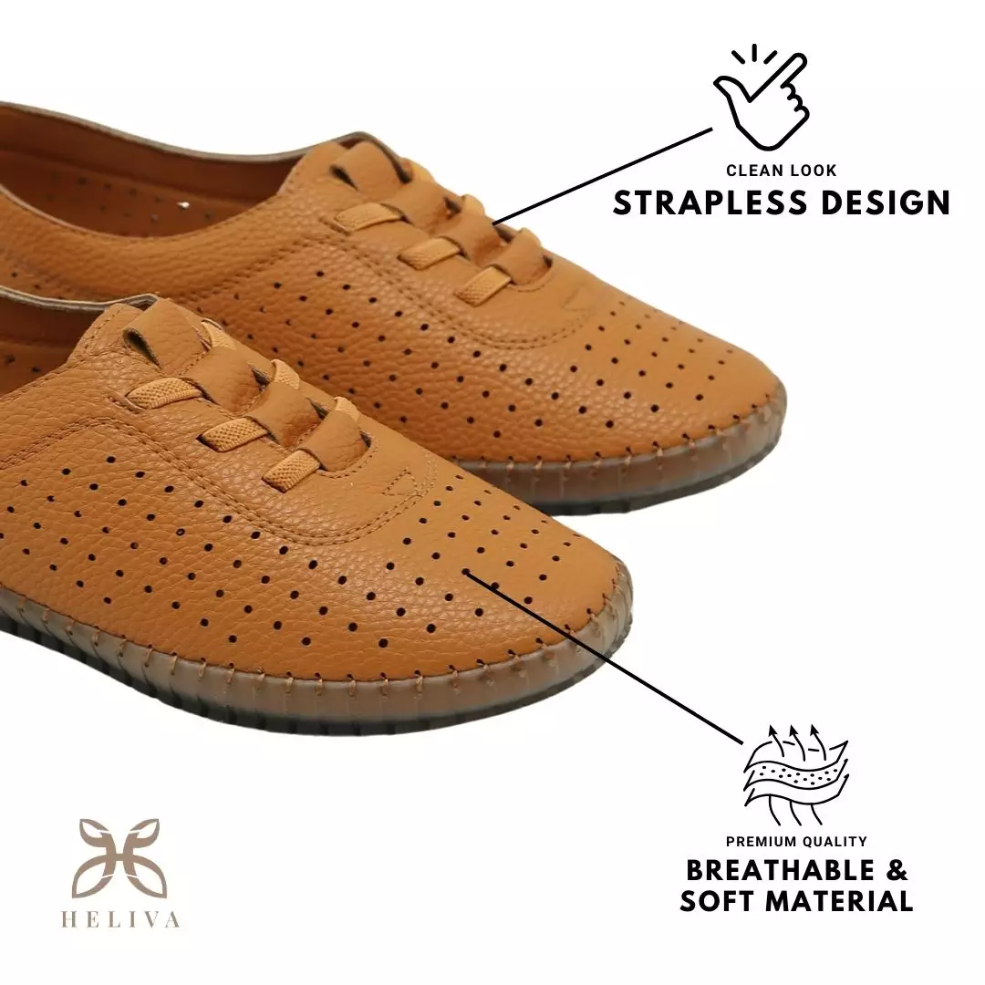 Heliva Agatha Loafer Slip On Lace Up Breathable