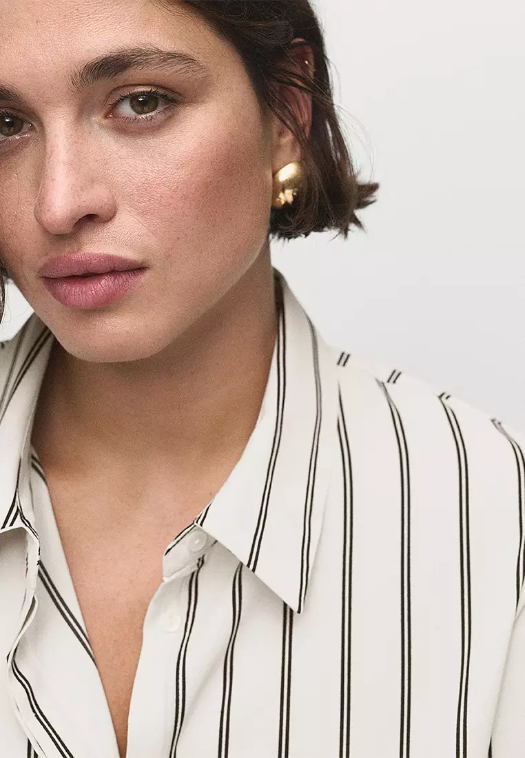 Fluid Long-Sleeved Blouse