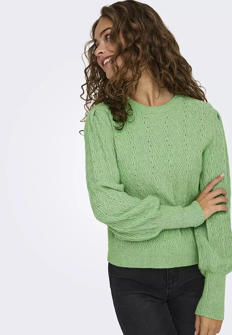 Katia Structured Puff Sleeves Sweater