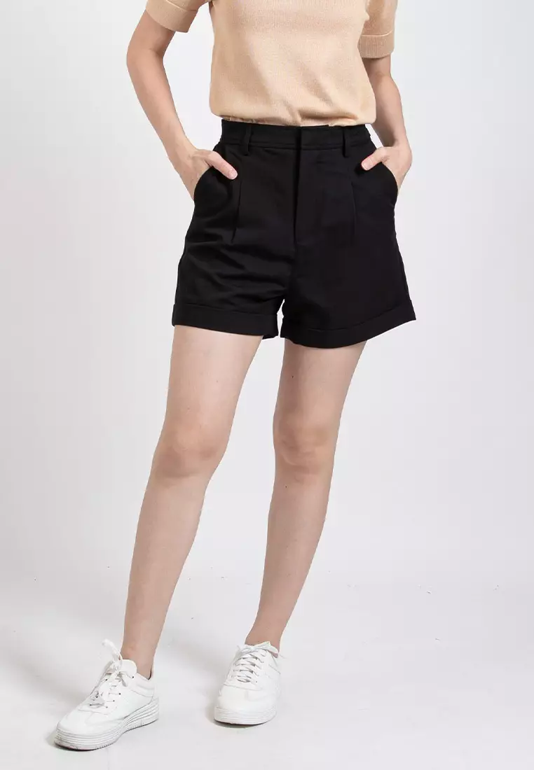 Smart casual shorts ladies top