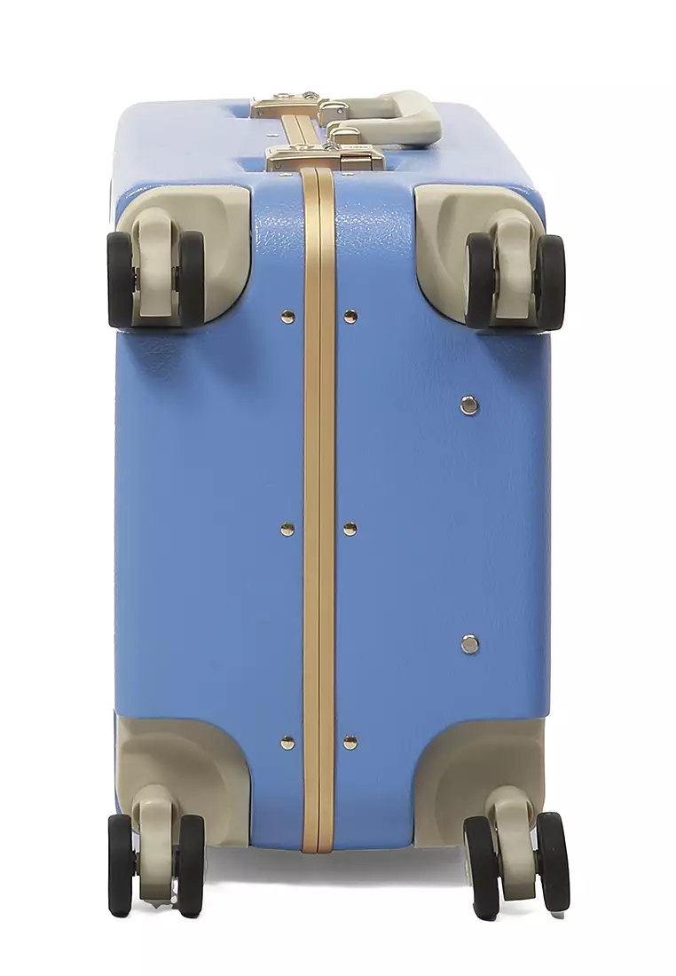 Carlton Tas Koper Alumunium Frame Size 20 Inch Travel Bag Unisex Large Compartment TSA Lock Material Polycarbonate ORIGINAL - Blue