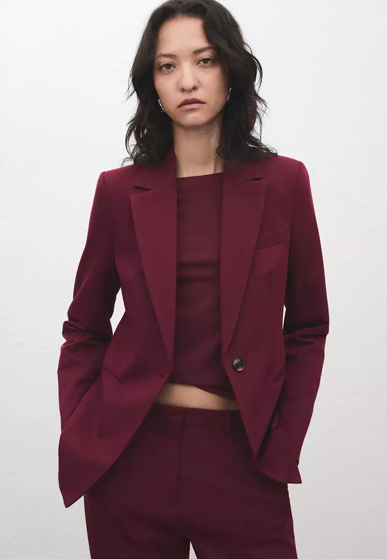 Buy Mango Fitted Suit Jacket 2025 Online ZALORA Philippines
