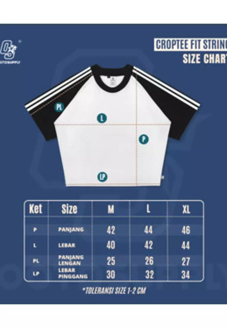 OOTDSUPPLY Croptee Fit String Golden Hour l Tshirt Crop l Kaos Croptee | CSFS008