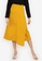 ZALORA BASICS yellow High Waist Wrap Skirt A732AAADA99922GS_1
