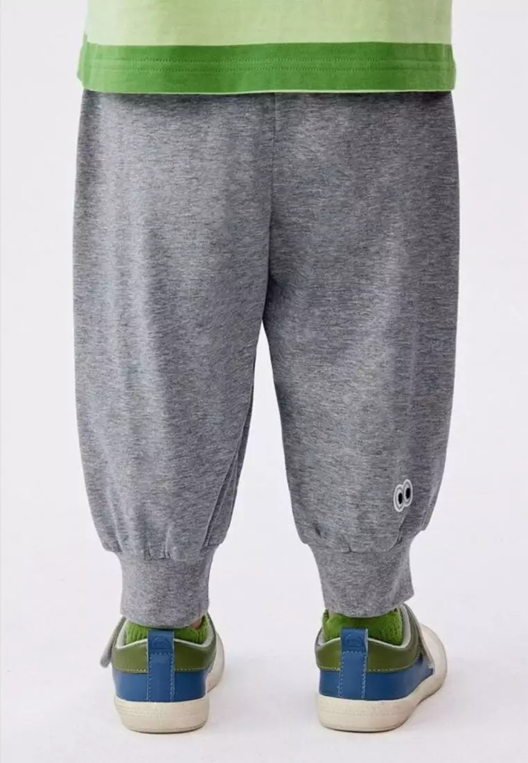 马拉丁中性针织长裤灰色夏季男裤女裤