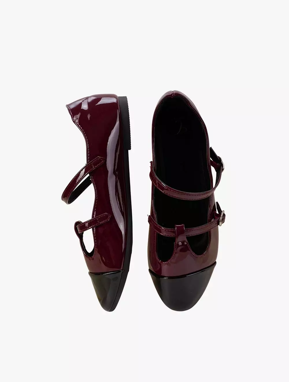 Payless Chrissie Womens Juliet MJ Flats - Maroon_15