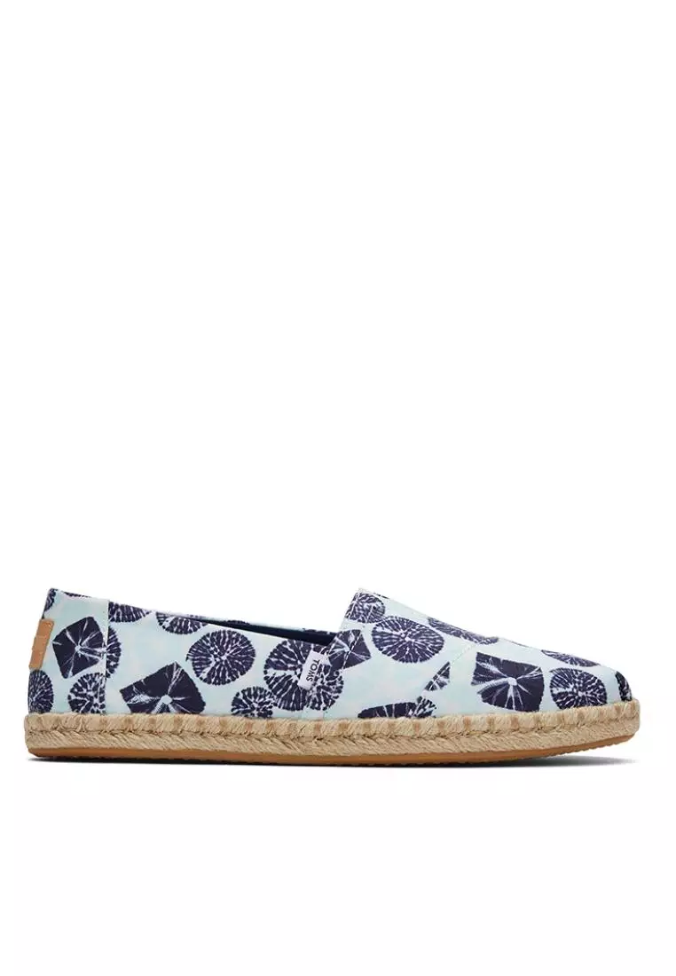 Discount on TOMS  shoes - SKU: TOMS Espadrille Alpargata Rope Women - Soft Blue Batik Print