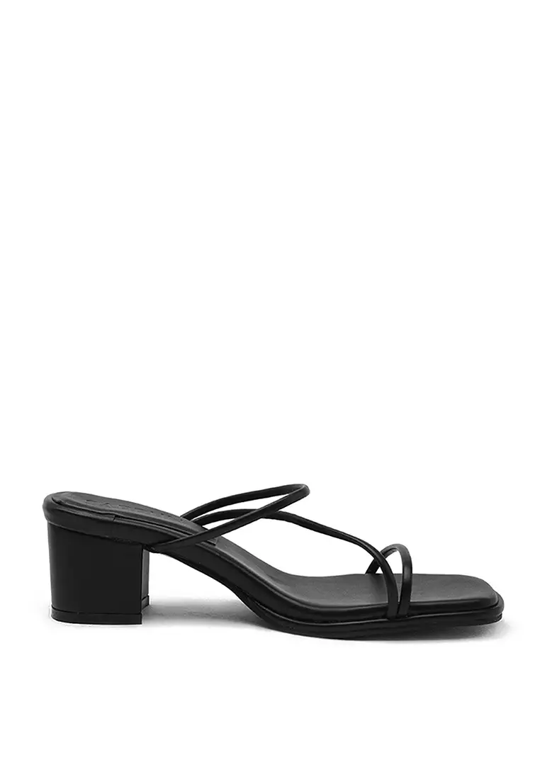 Discount on Sappun  shoes - SKU: Veriel Strap Sandals Mule (5cm) - Black