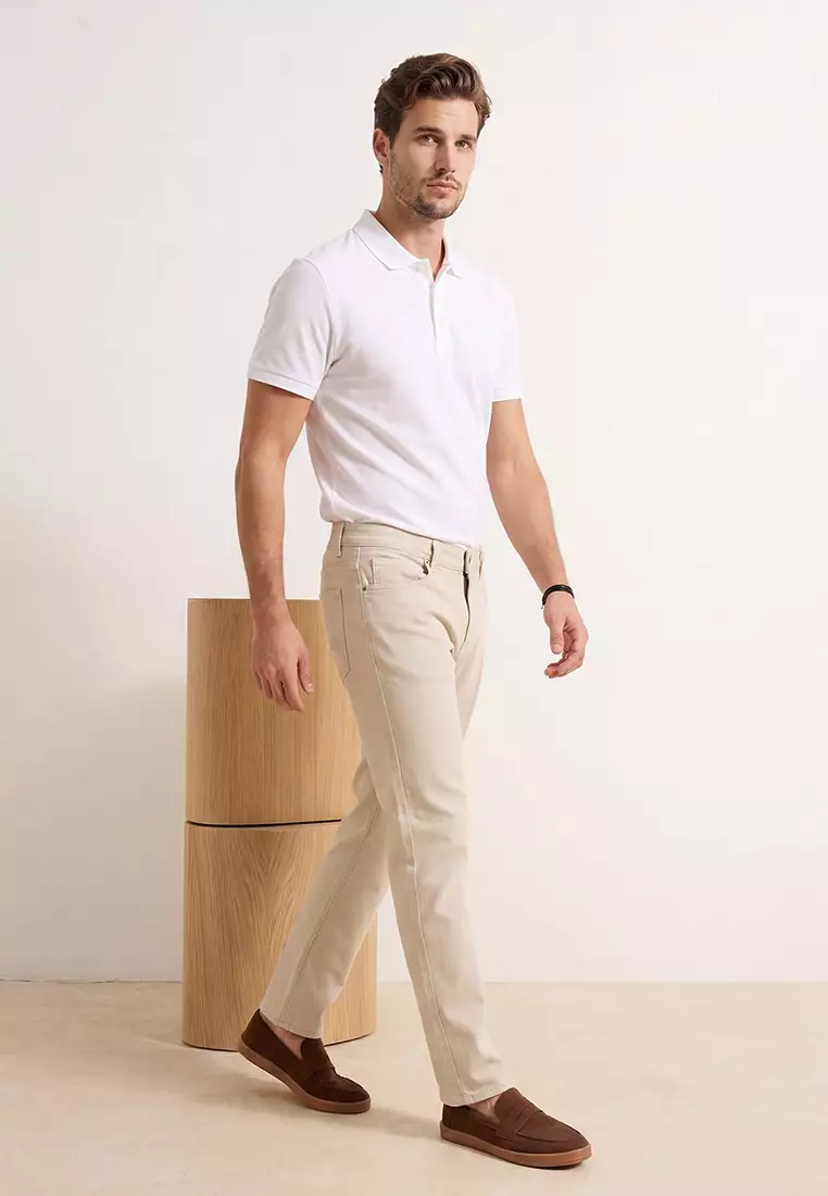 Straight Cut Denim Jeans