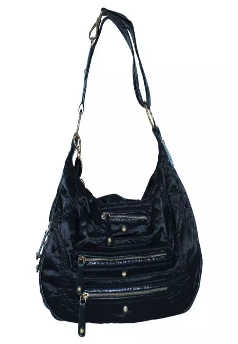 Pre Loved TOD S Luna Nylon Media Bag