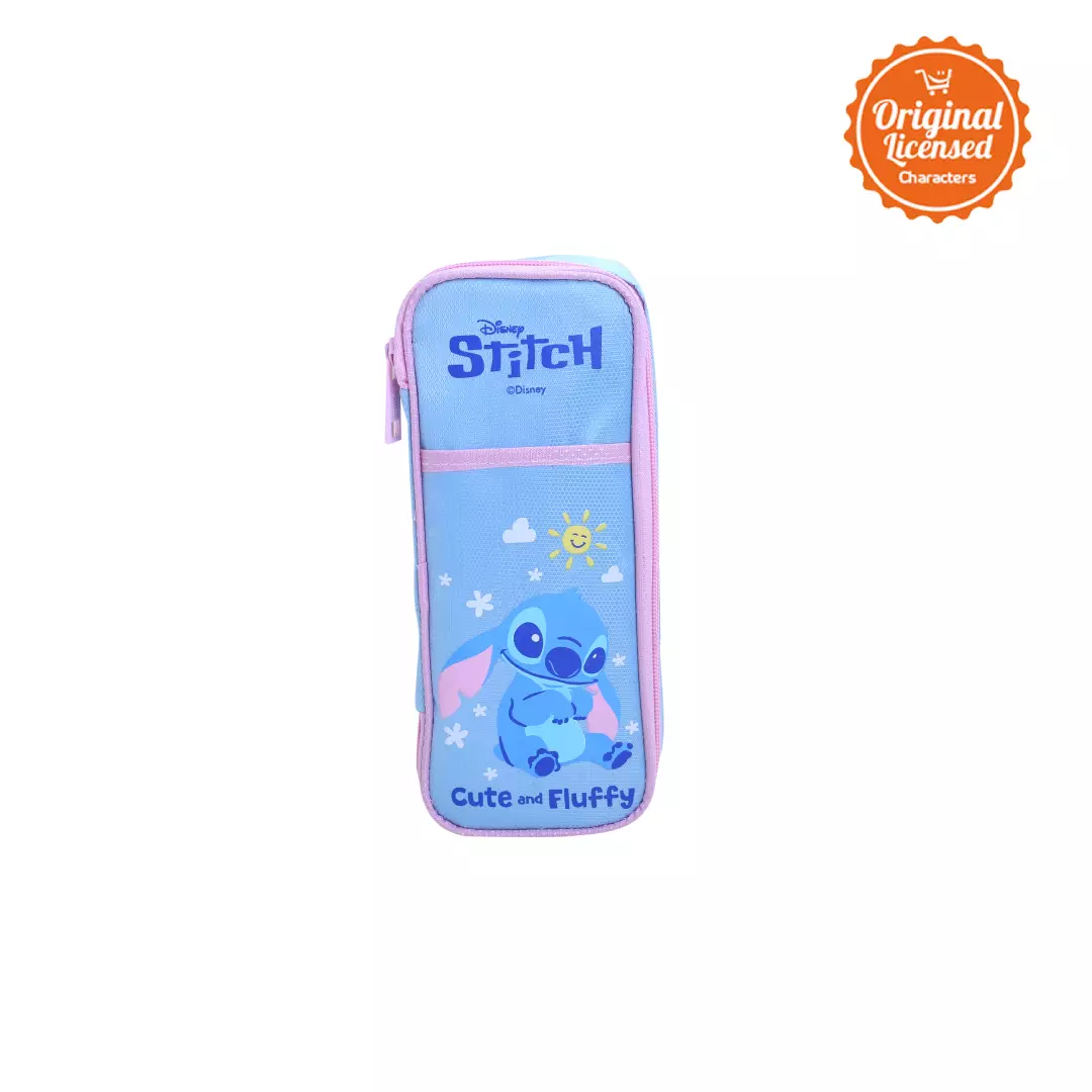 Tempat Pensil Stitch Original – Pencil Case Stitch 22x9 cm | Kotak Pensil Anak Stitch