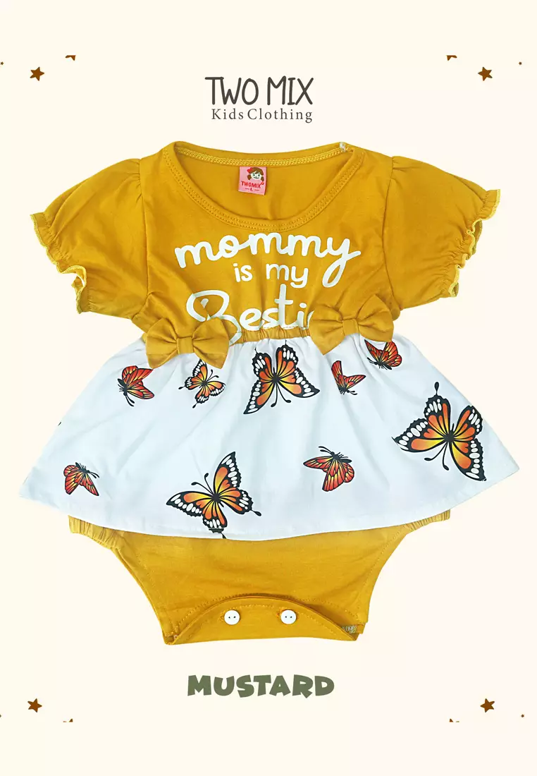 Two Mix - Jumper Bayi Perempuan Newborn 0-12 Bulan 4353 Mustard