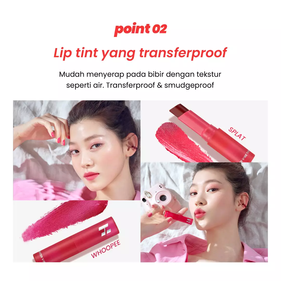 Holika Holika Water Vibe Tint | Hydrating Lip Tint Stick - 01 Whoopee