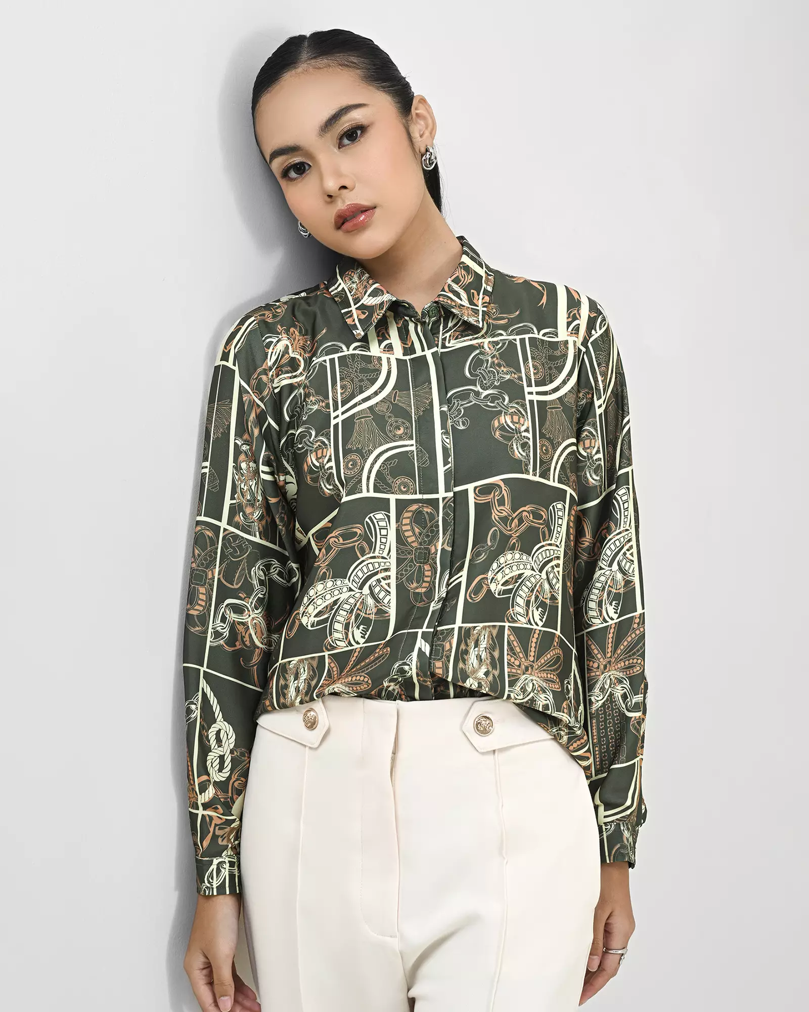 Geulis.id KEYLANI SHIRT - Charcoal