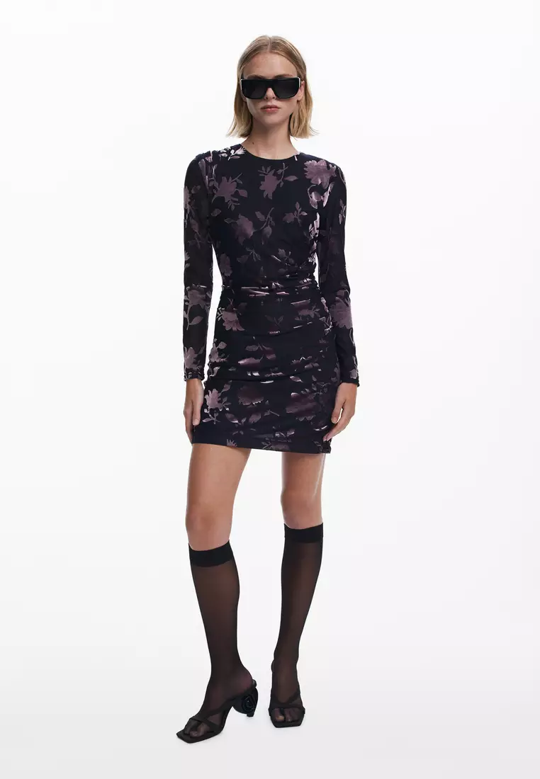 Ruched mini dress