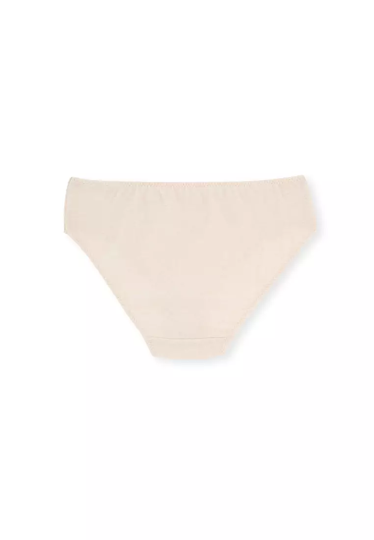 3 Pack Beige Melange-Brown Melange Briefs Briefs, Underwear for Girls
