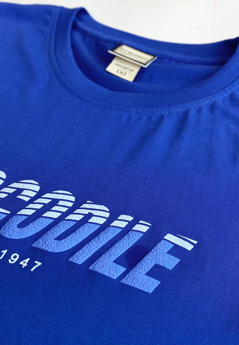Crocodile CRTE 0149 Blue - Men T-shirt Pria Slim fit - Katun 100%