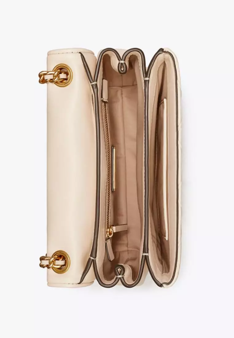 Tory Burch Small Fleming Soft Convertible Shoulder Bag New Cream