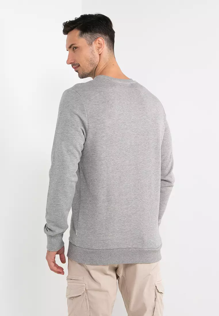 Buy Jack u0026 Jones Embroidery Crew Neck Sweatshirt 2023 Online | ZALORA  Singapore
