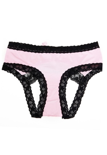LYCKA pink LEB1202-Lady One Piece Casual Panty (Pink) B2874USC66921AGS_1