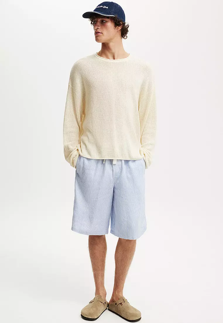 Baggy Linen Shorts