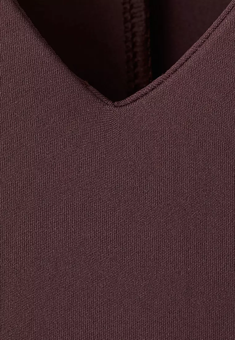Fitted V-Neck Dress