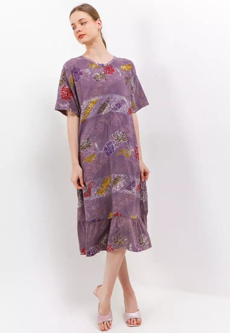 Daster Wanita Home Dress Anizara Ungu