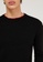 Sisley black Crew Neck Sweater 062F5AA9DDF8C5GS_3