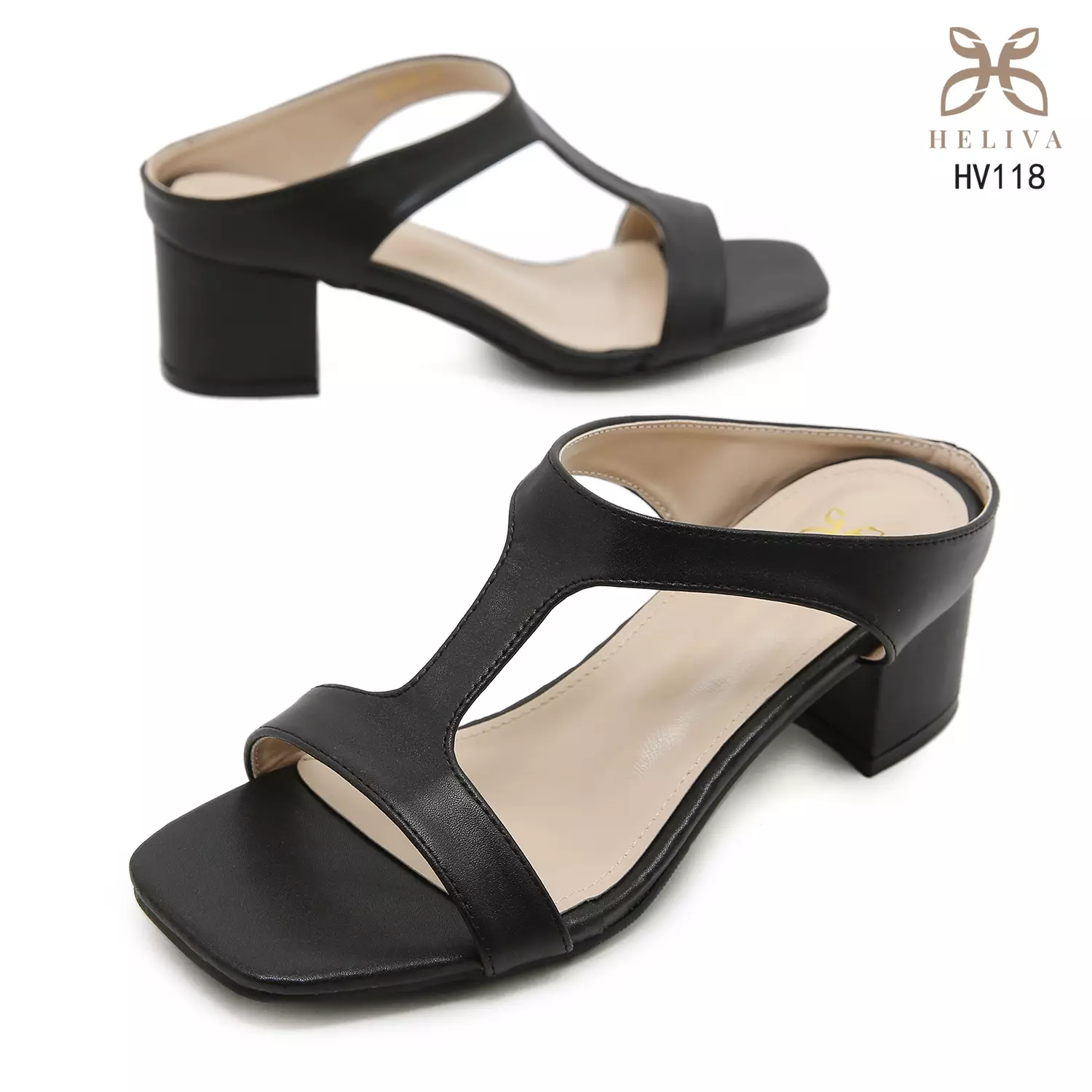 HELIVA NOLIN Sandal Heels Wanita Hak 5.5cm HV118