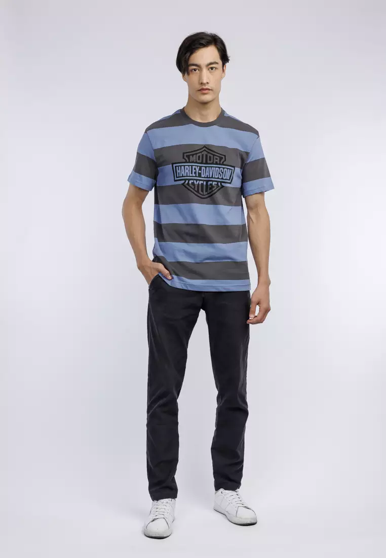 Harley-Davidson Bar & Shield Striped Tee