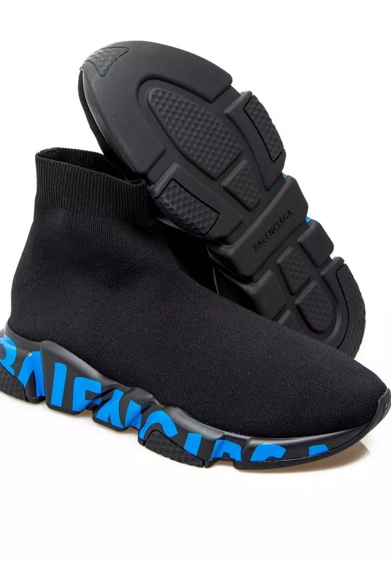 balenciaga speed trainer low mens blue