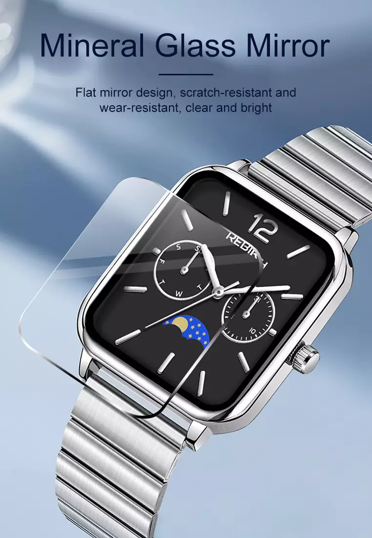 Jam Tangan Wanita Elegan Mewah Casual Anti Air Original Kekinian Tali Stainless Steel Jam Tangan Cewek black