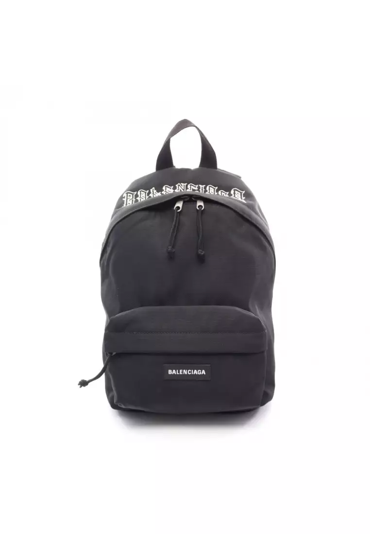 Balenciaga Backpack Tattoo Logo Explorer Black Nylon Explorer backpack main image 4